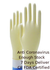 China Sanitaire Beschikbare Handhandschoenen, de Steriele van het de Aardlatex van Handhandschoenen Antichemische producten leverancier