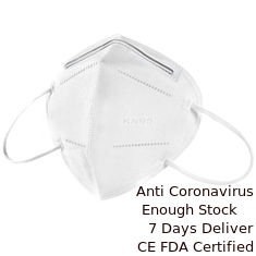 China PM 2,5 Bescherming die FFP2-de Vouwenffp2 KN95 Masker vouwen van de Masker Wit Kleur leverancier