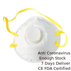 China Earlooptype FFP2 Beschikbaar Masker, In te ademen Valved-Stofmasker leverancier