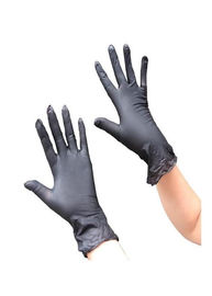 Van de Handhandschoenen van de besmettingscontrole de Beschikbare Antibacteriën met Gerolde Rand leverancier