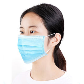 De in te ademen Beschikbare Blauwe Earloop-Filtratie met 3 lagen van het Gezichtsmasker vermindert Besmettingen leverancier