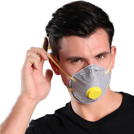 N95 het Geactiveerde Masker van de Koolstofkop FFP2, Beschikbaar Niet-geweven Stofmasker met Klep leverancier